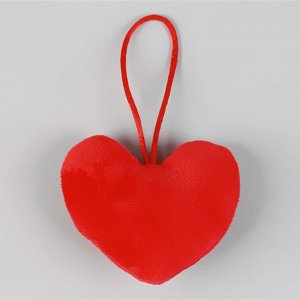 Игольница с петлёй «Сердце», цвет красный