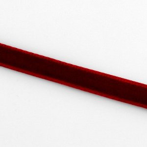 Лента бархатная, 6 мм, 18 ± 1 м, цвет бордовый №43
