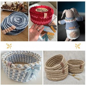 Арт Узор Бирка с кнопкой «Hand made», 8 * 1,5 см, 10 шт, цвет белый
