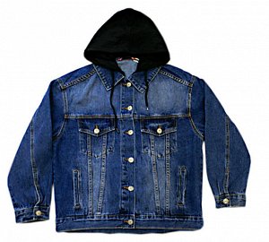 Куртка 98%cotton 2% polyester, ткань почти не тянется
куртка с трикотажным капюшоном ,капюшон отстегивается.
Есть замеры.
см. по ссылке: http://f7jeans.ru/catalog/product/2092