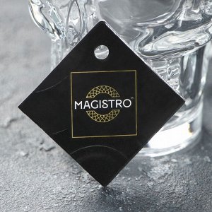 Кружка стеклянная пивная Magistro «Череп», 350 мл, 12?8 см