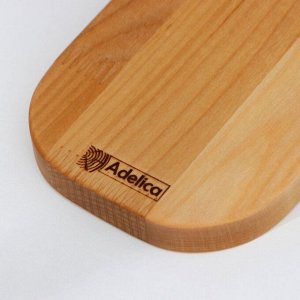 Доска разделочная деревянная Adelica, 30x10x1,8 см, с шильдиком, пропитана минеральным маслом, берёза, в подарочной коробке