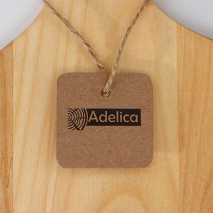Доска разделочная Adelica, 34(+-1 см)x18x1,8 см, береза, в подарочной коробке