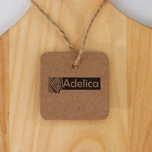 Доска разделочная деревянная Adelica, 34(+-1 см)x18x1,8 см, берёза, в подарочной коробке