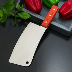 Нож - топорик кухонный Доляна «Изгиб», лезвие 20,5 см