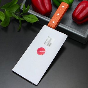 Нож - топорик кухонный Доляна «Изгиб», лезвие 20,5 см