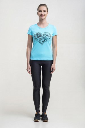 Топ Ткань:Meryl,футболка женская с круглым вырезом (принт)