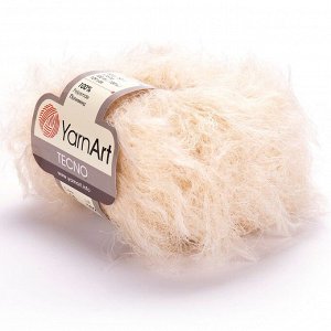 Пряжа YarnArt Tecno 100% полиамид, 50г/100м №16 Молочный