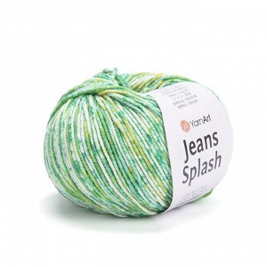 Пряжа YarnArt Jeans Splash №946 зеленый меланж