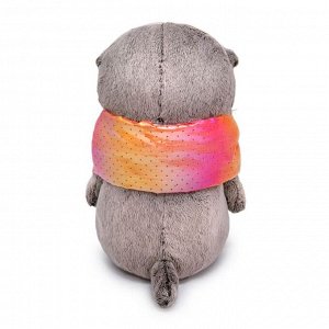 BUDI BASA Мягкая игрушка «Басик Baby в дутом шарфе», 20 см