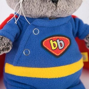 Мягкая игрушка «Басик BABY», в костюме супермена, 20 см