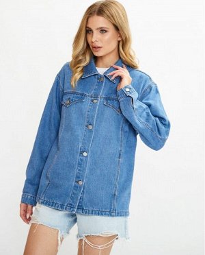 Куртка женская джинсовая голубая