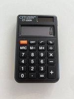 Калькулятор CITIZEN 200N маленький, от солнца + от батарейки. чехол
