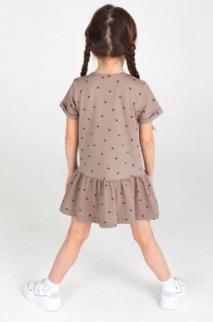 Летнее хлопковое платье с лайкрой для девочки Takro