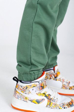 Хлопковые брюки из футера для мальчика