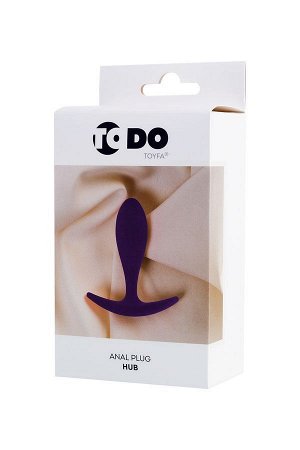 Анальная втулка ToDo by Toyfa Hub, силикон, фиолетовая, 7,2 см, * 2 см