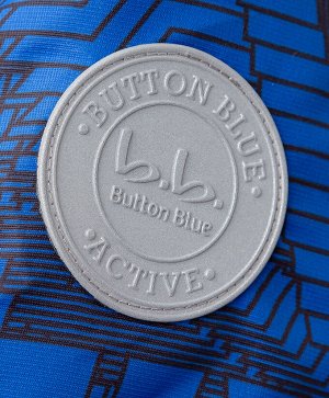 Ветровка с ярким принтом синяя Button Blue