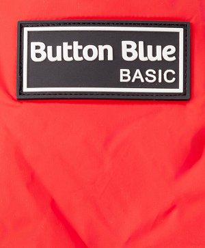 Куртка утепленная с капюшоном красная Button Blue