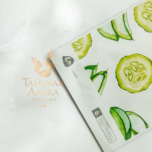 Маска для лица тканевая успокаивающая "Алоэ Вера и Огурец" Baby Bright / Baby Bright Cucumber & Aloe Vera Essence Mask Sheet