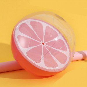 Надувной мяч "апельсин", цвет прозрачный/оранжевый