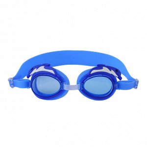 Детские очки для плавания, принт "дельфин", цвет синий