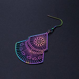 Серьги "Ажурные елочки"