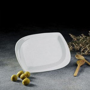 Блюдо керамическое сервировочное «Лист», 18,5x13 см