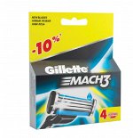 GILLETTE  MACH3  кассета  для бритья 4 шт, #  13284667