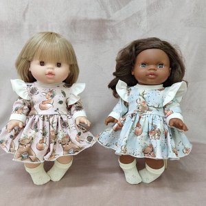 Платье трикотажное на куклу Горди, кота БАсика или куклу ростом 33-35 см