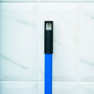 Окномойка с телескопической металлической окрашенной ручкой и сгоном Доляна, 20?49(75) см, поролон, цвет синий