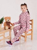 Костюм для девочки утепленный. Счастливая малинка.