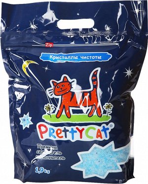 Наполнитель PrettyCat силикагелевый "Кристаллы Чистоты" 1,9 кг