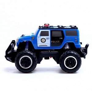 Джип радиоуправляемый «Полиция», работает от батареек, цвет синий