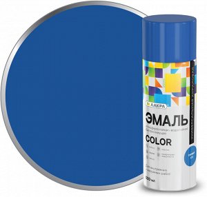 Эмаль аэрозольная универсальная ЛАКРА Color, синий 133, 520 мл