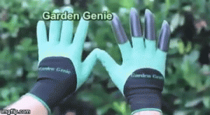 Садовые перчатки с когтями