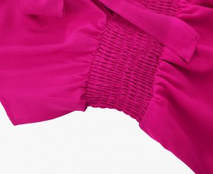 Женское летнее короткое приталенное платье, с глубоким вырезом, с короткими рукавами, цвет розовый