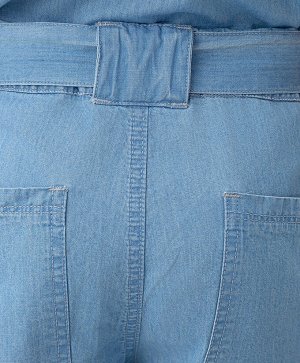 Комбинезон джинсовый с коротким рукавом голубой Button Blue