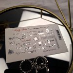 Слайдер Lucky Rose foil colour-24 silver