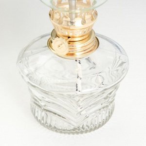 Керосиновая лампа декоративная прозрачный 9х9х18 см