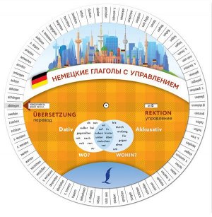Немецкие глаголы с управлением. Диск-вертушка (АСТ)