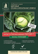 Капуста белокочанна ЛАРСИЯ F1 (Seminis) 20 шт.