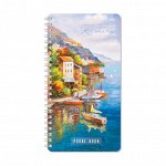 Телефонная книга А5, 80л., на гребне OfficeSpace &quot;Живопись. Riviera&quot;, с высечкой