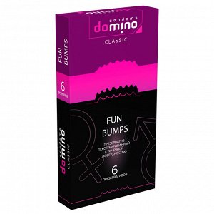 Презервативы Domino, classic, fun, bumps, 18 см, 5,2 см, 6 шт.