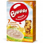 Каша БЕЗмол. Винни 7 злаков с пребиот. от 6м. 200 г к/к (1*12) (#10) Россия (шк 4916)VV