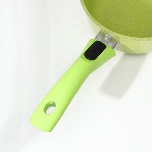 Ковш Trendy Style, 1,5 л, стеклянная крышка, съемная ручка, цвет зеленый