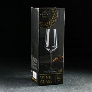 Бокал стеклянный для вина Magistro «Густав», 450 мл