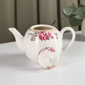 Чайник фарфоровый заварочный «Аделин», 800 мл, цвет белый