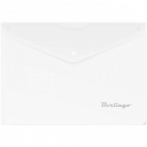 Папка-конверт на кнопке Berlingo, A5+, 180мкм, матовая