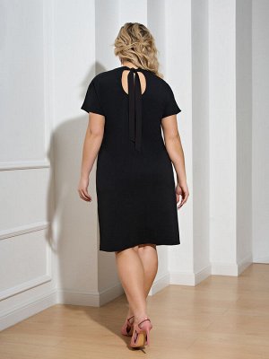 Платье 0183-1 черный матовый
