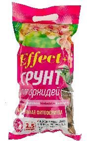 Грунт для орхидей "Effect+™" на основе отборной коры фракции Medium 20-40мм + гумус в подарок (вложен в отдельном пакетике в упаковке)